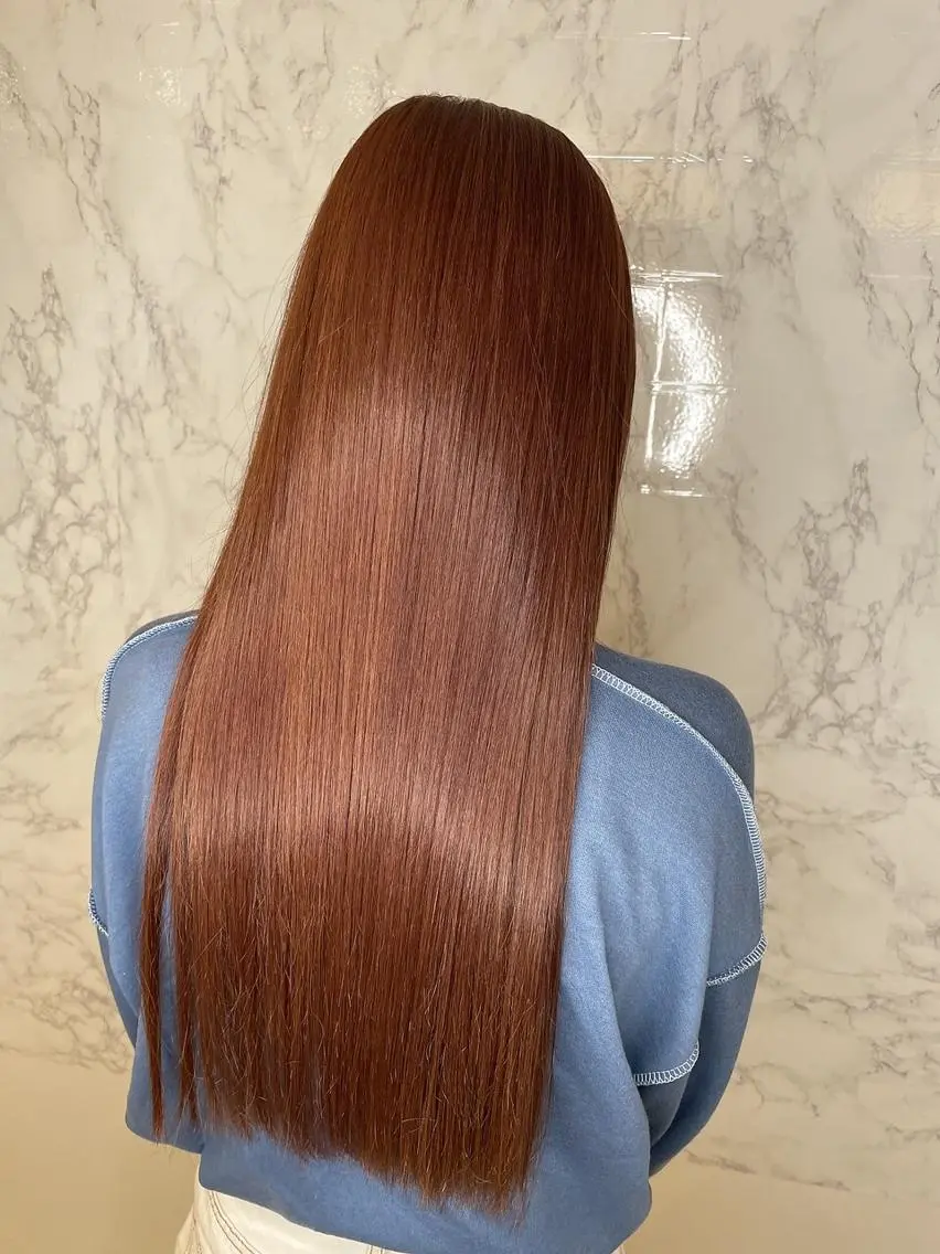 ロング カラー 髪質改善・縮毛矯正 濱　泰賀のヘアスタイル