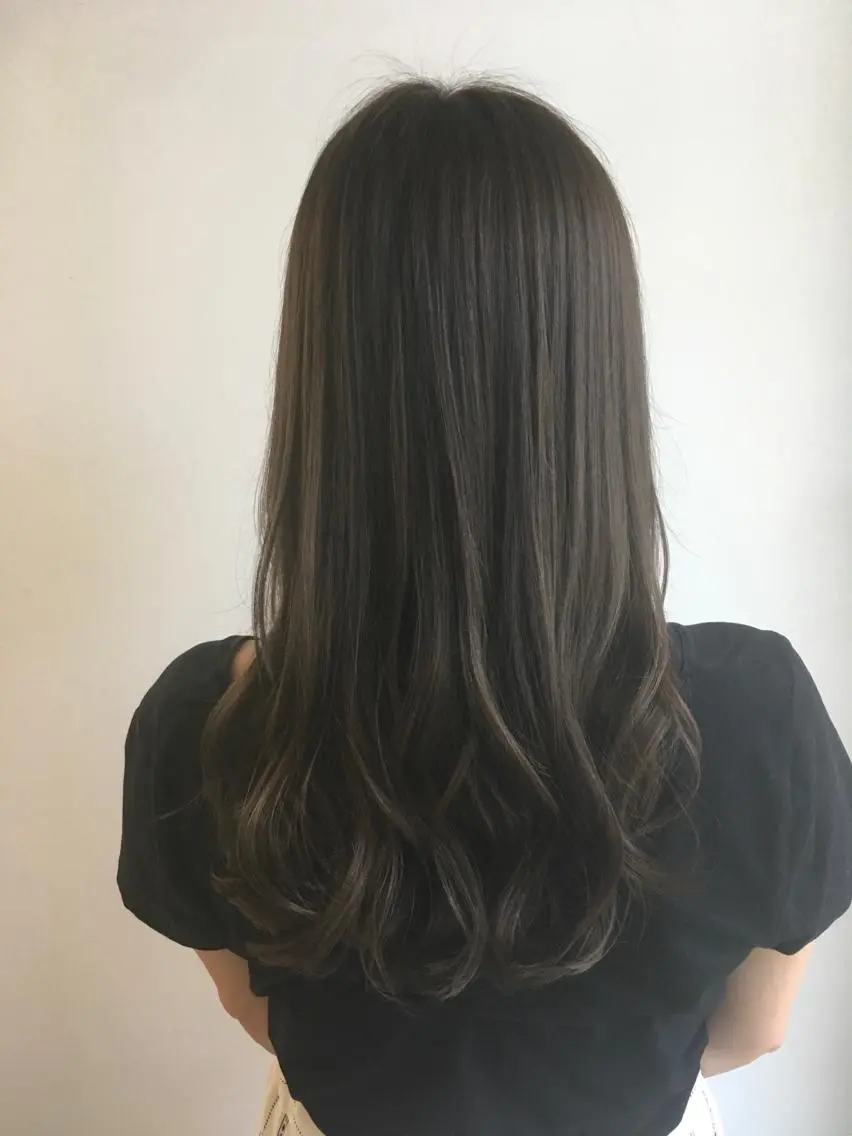 ロング カラー ブルーカラー ブルージュ yoshi ☆のヘアスタイル