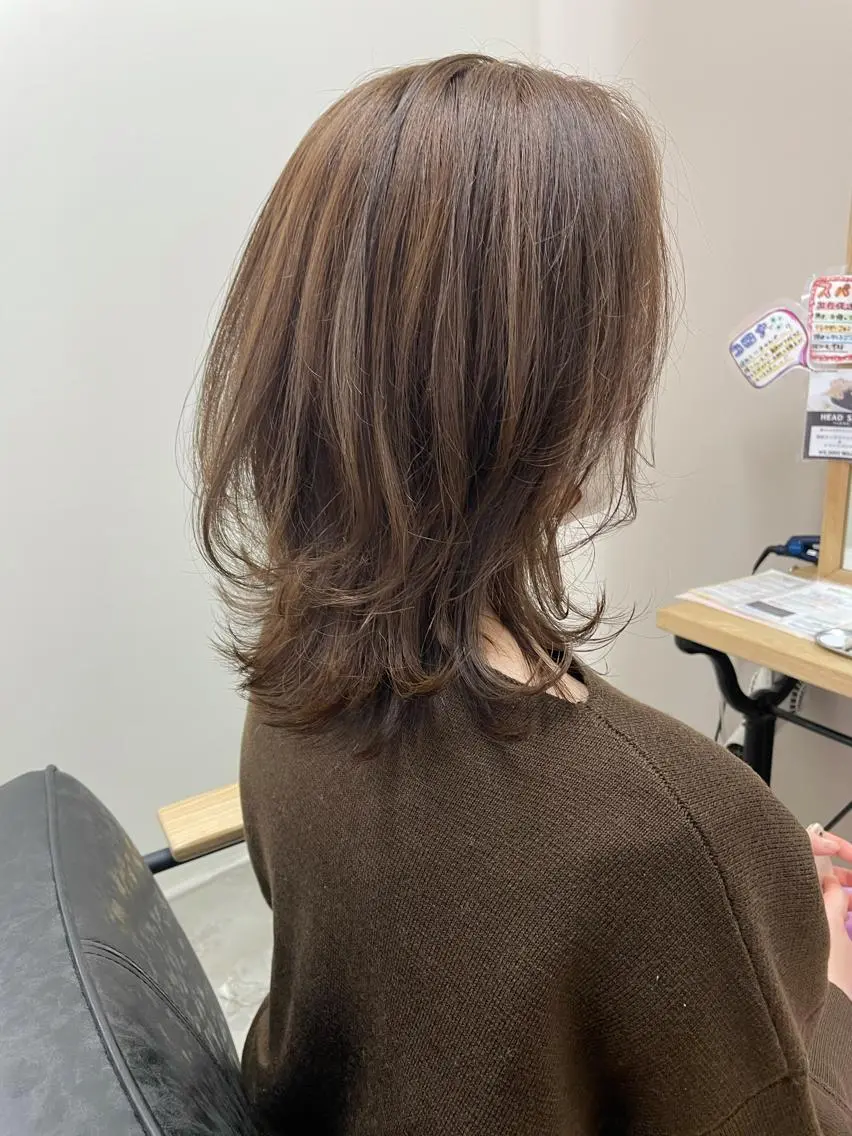 ミディアム カラー 肌に馴染むカラー 梅田・増田のヘアスタイル