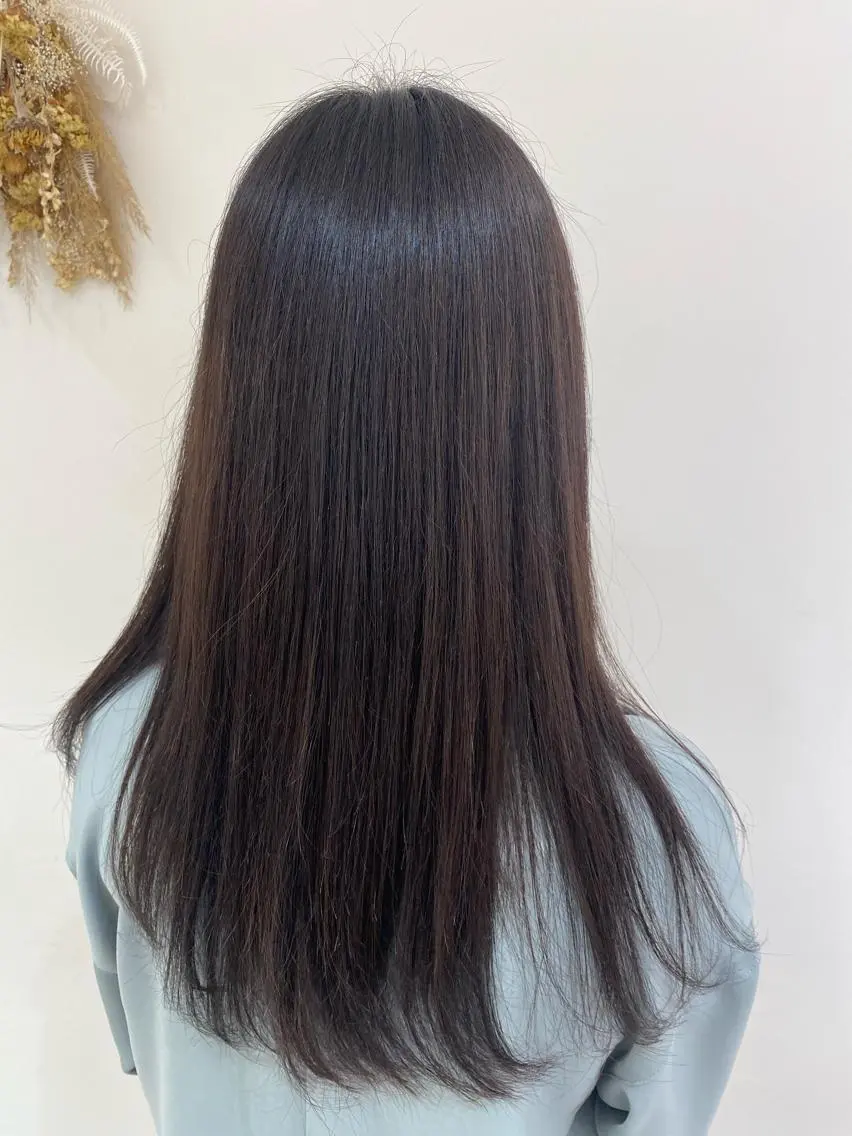 ロング カラー ブラウンカラー ショコラブラウン 銀座メンズ専門🖤 叶奈々のヘアスタイル
