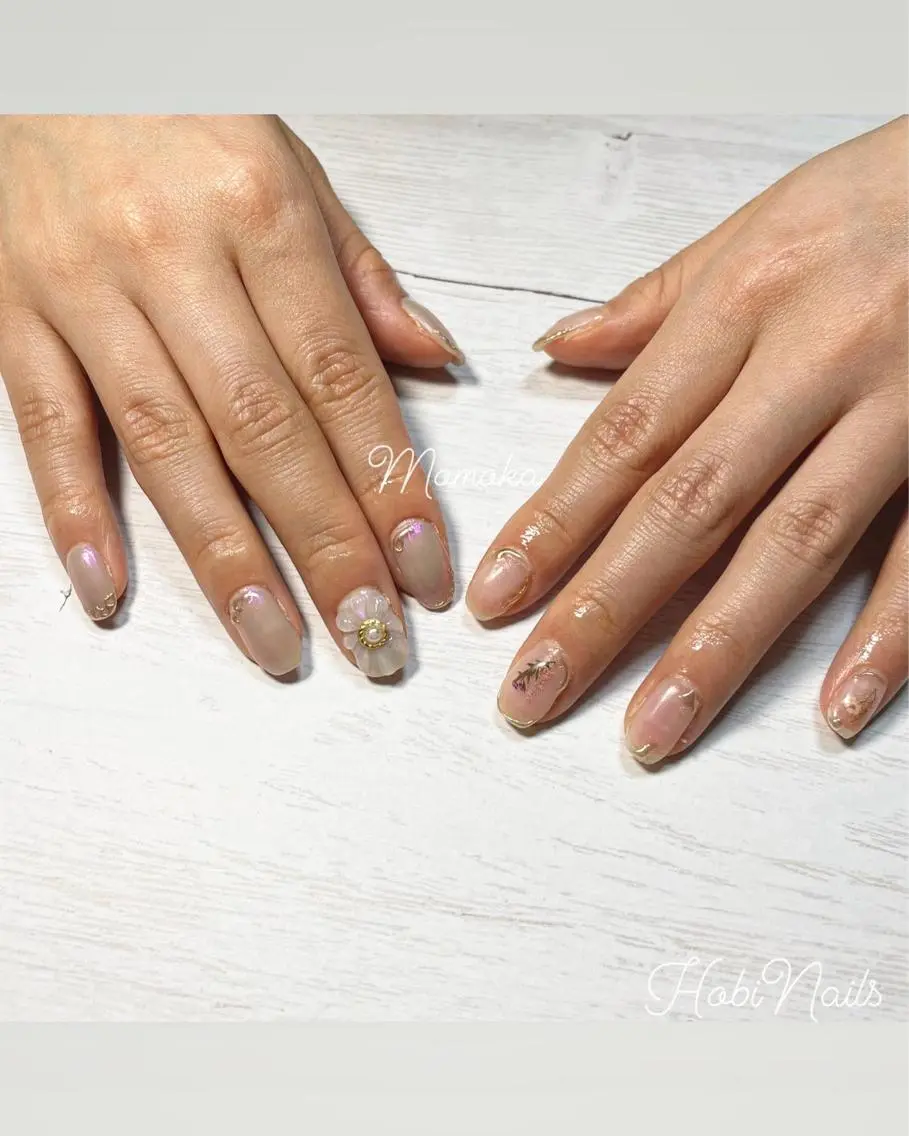 ネイル ニュアンスネイル Momo nailsalonのネイルデザイン
