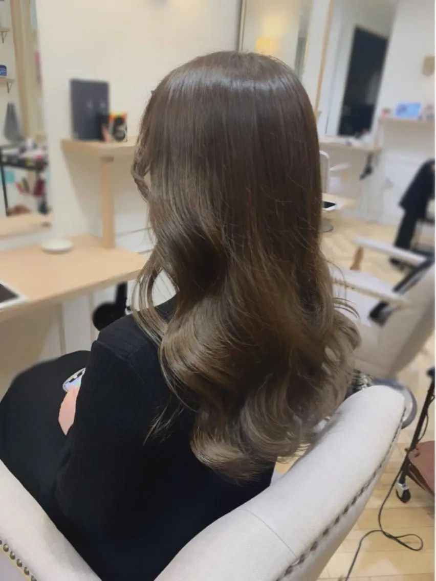 ロング カット ヘアカラー トリートメント 復帰しました🎀 しょうこLuanaのヘアスタイル