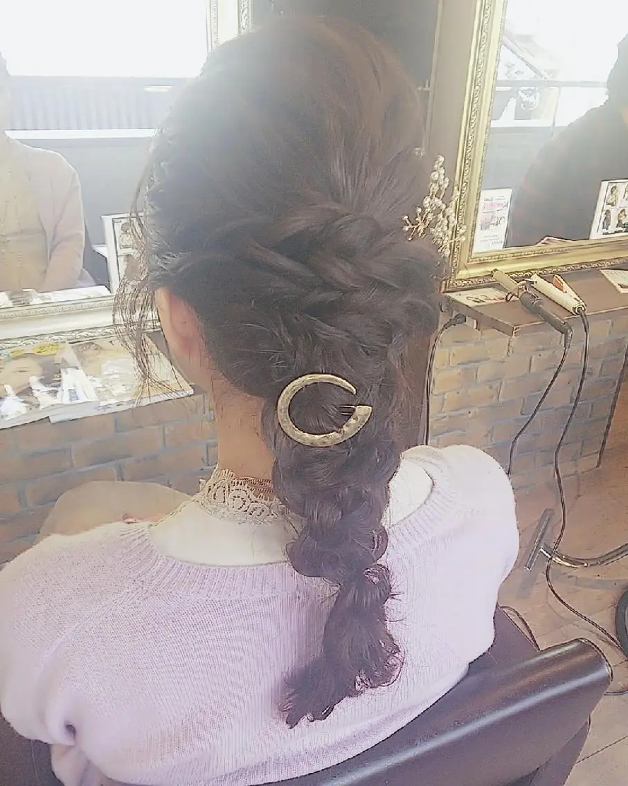 ヘアアレンジ ロング RU RIのヘアスタイル