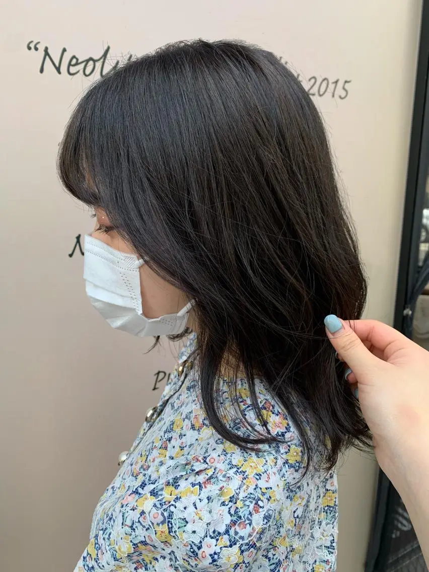 ミディアム カラー 💖クボ モモ💖のヘアスタイル