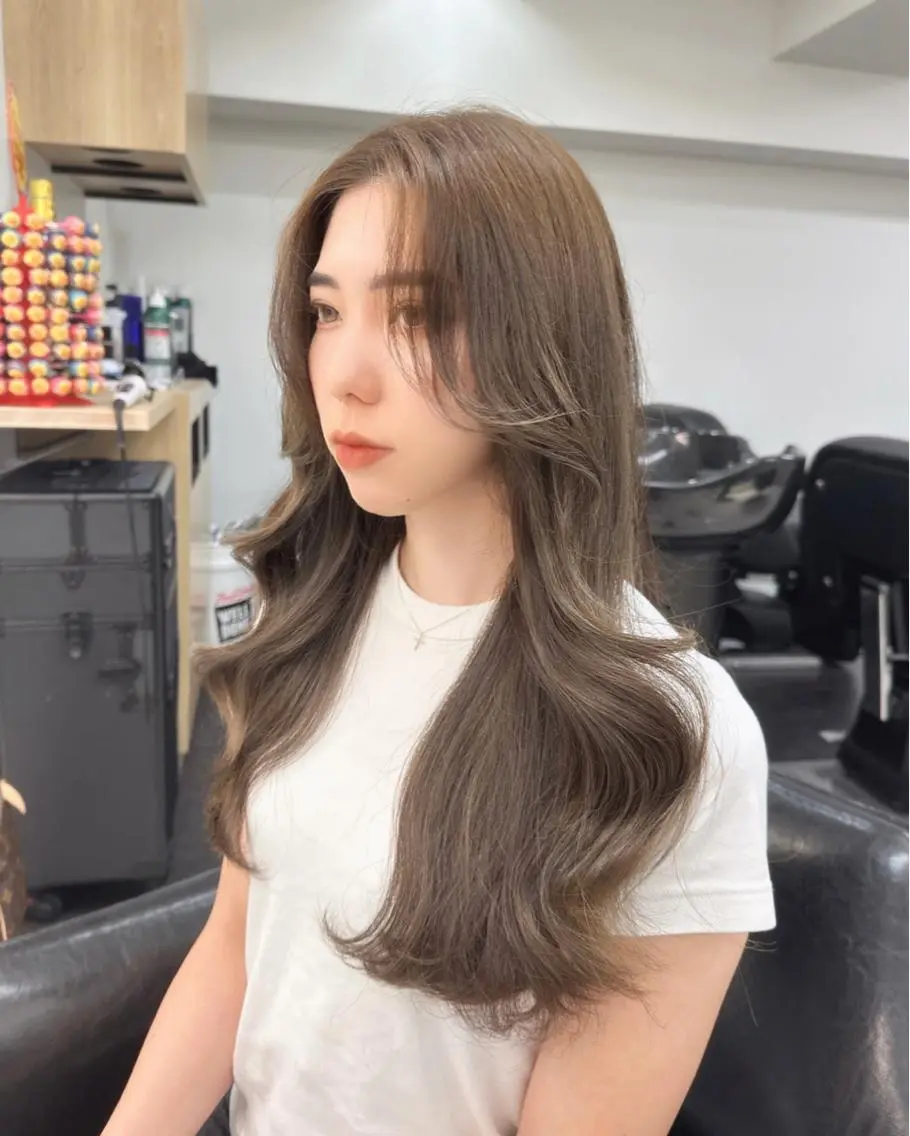 ミディアム カラー 韓国ヘア 店長NEGIのヘアスタイル