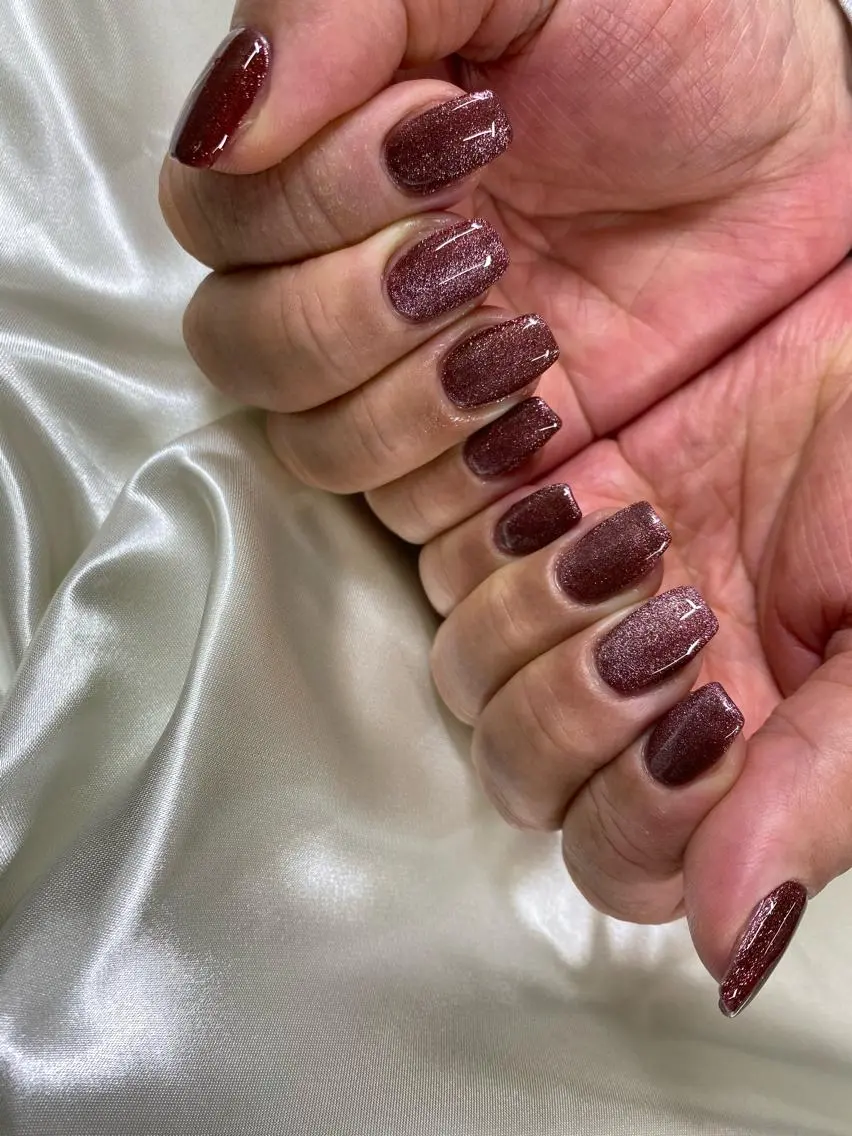 ネイル ボルドー マグネットネイル ハンドネイル ハンドケア Charme. NOBUKOのネイルデザイン