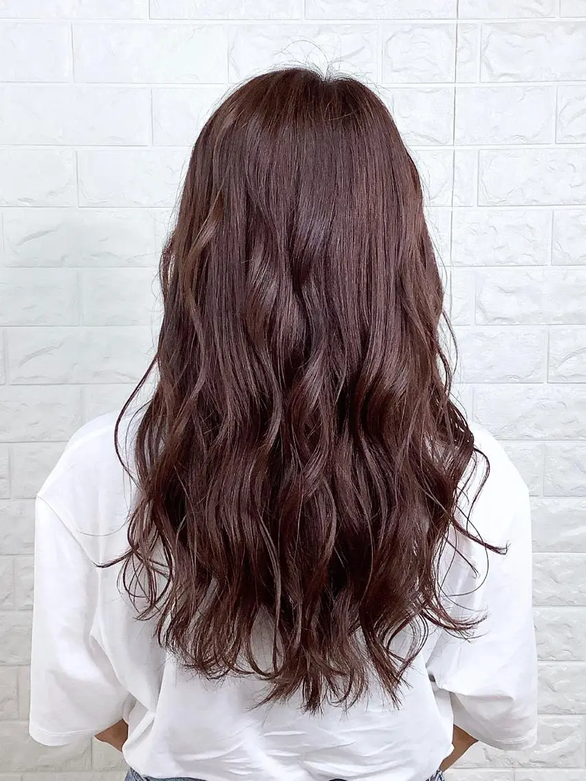 ロング カラー 髪質改善縮毛矯正 美容師✂️山崎竜二のヘアスタイル