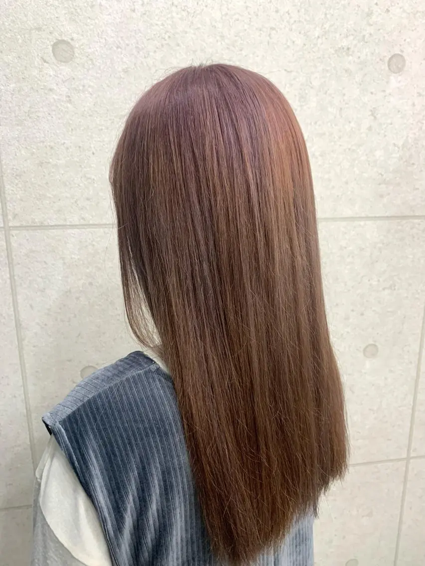 ロング レイヤー ハイトーン 暖色⭐︎KANAKOのヘアスタイル