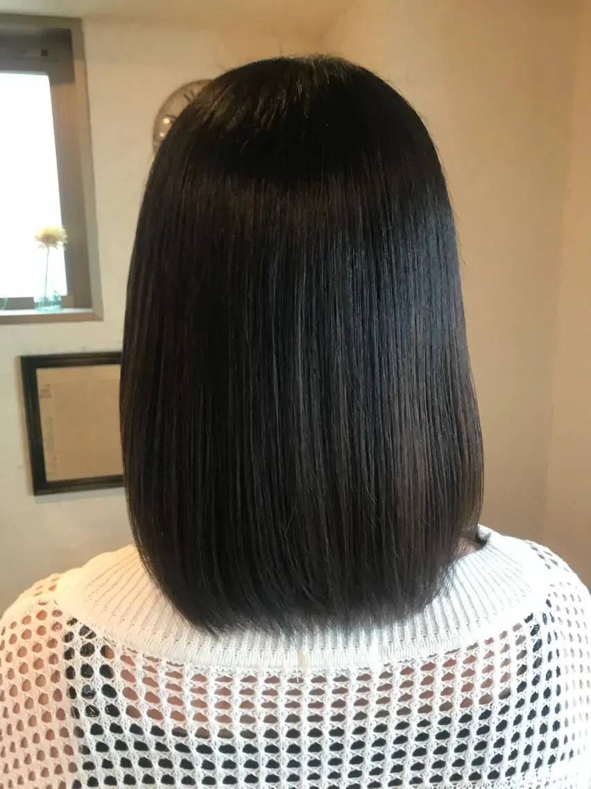 セミロング セミロングパーマ トリートメント カット ヘアカラー トリートメント 青木 啓輔のヘアスタイル