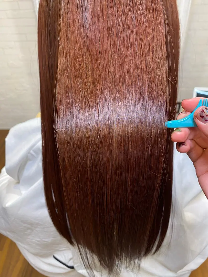 ロング 髪質改善 トリートメント カット ヘアカラー トリートメント 桑原 菜摘のヘアスタイル