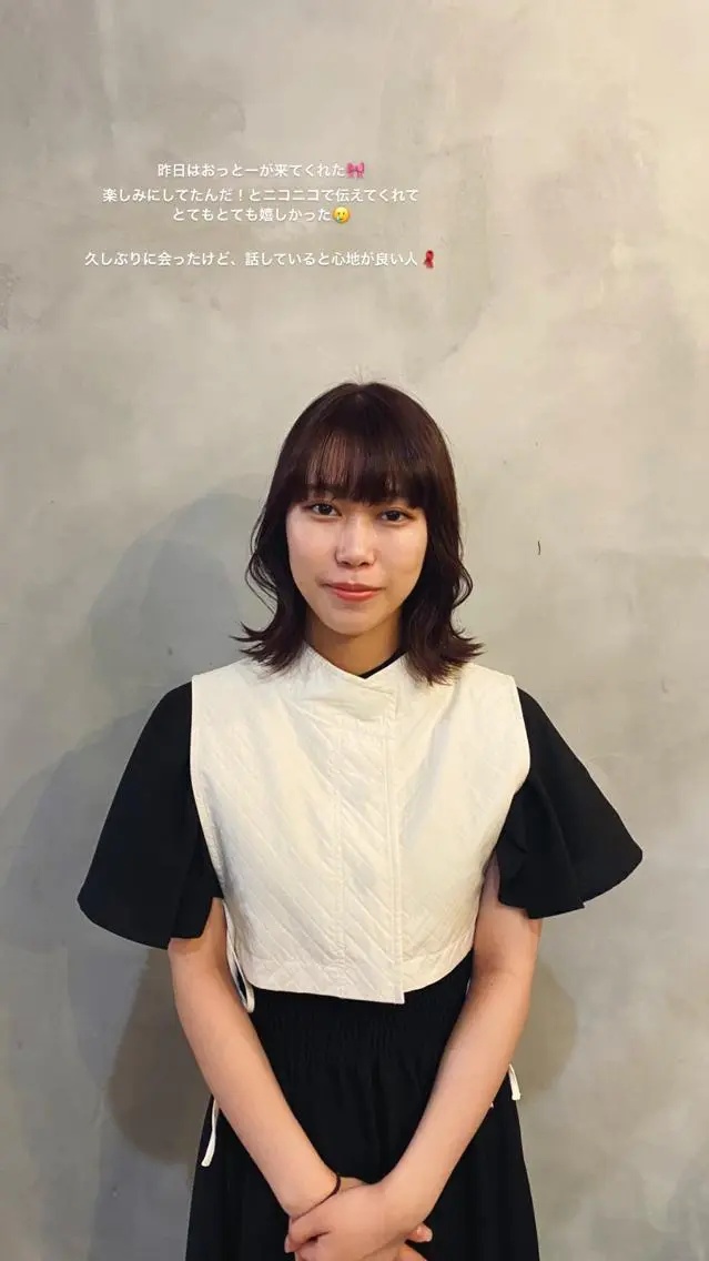 ミディアム ブラウンカラー 🦔🪷なりたりみのヘアスタイル