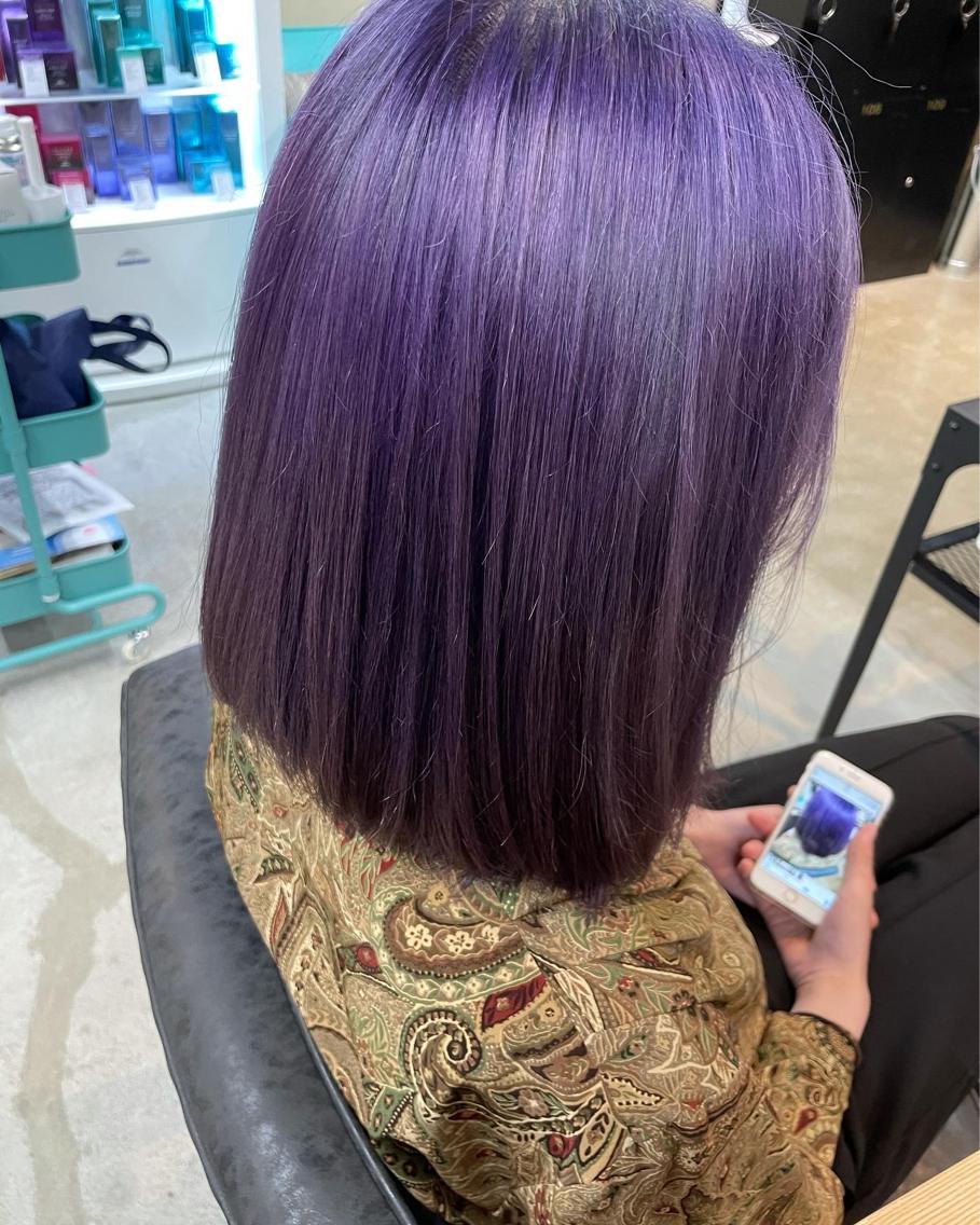 カラー デザインカラー／ 梶本 乃梨叶のヘアスタイル