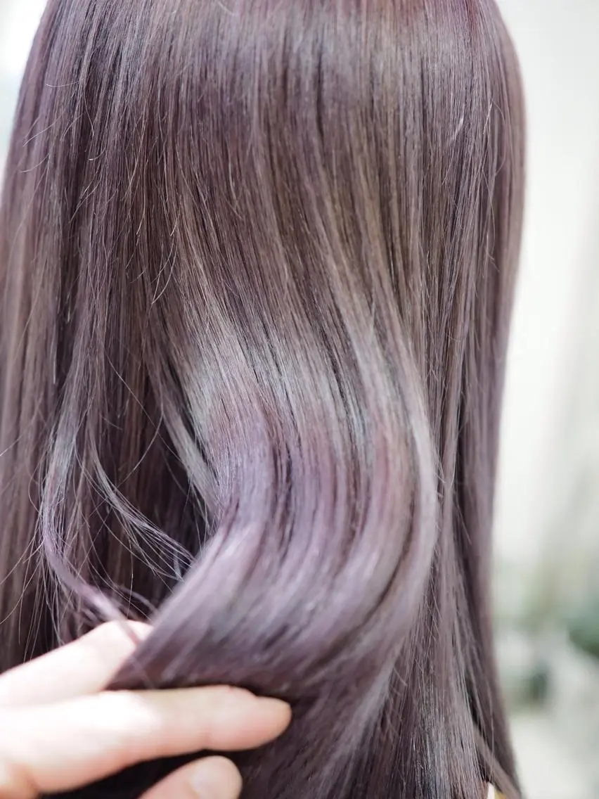 ミディアム パープルカラー 【全部無料🙇】 おがわようしんのヘアスタイル