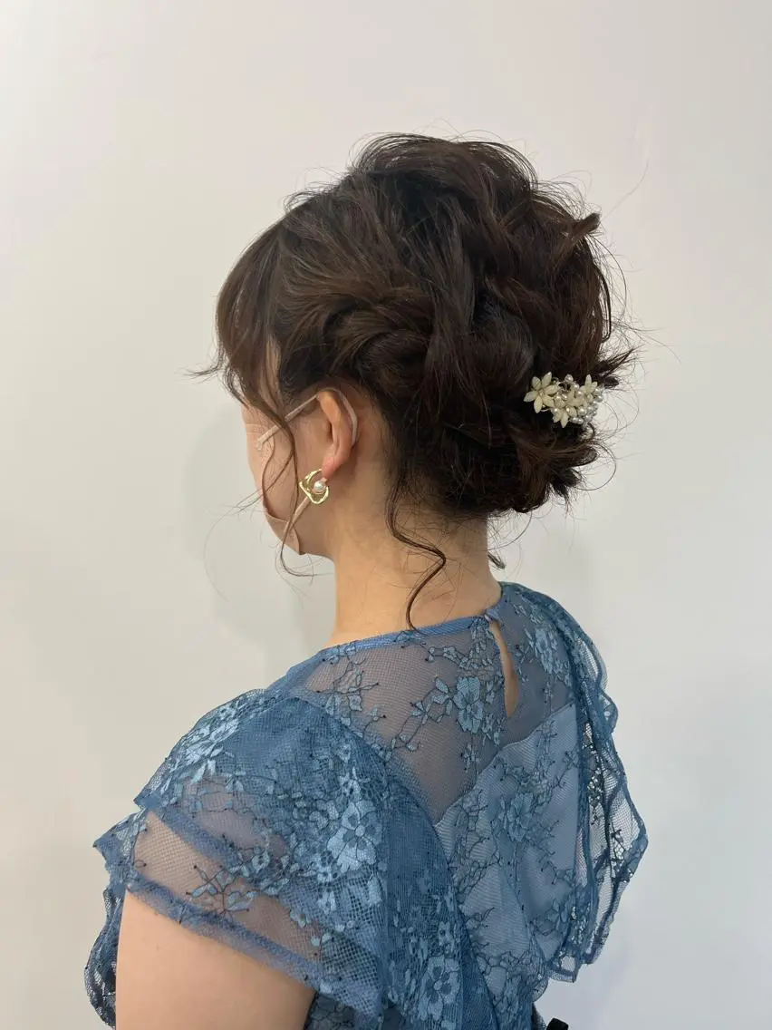 ミディアム カラー パーマ ヘアアレンジ メンズ キッズ ネイル マツエク・マツパ HIROKO / 透明感暖色カラー🎀のヘアスタイル