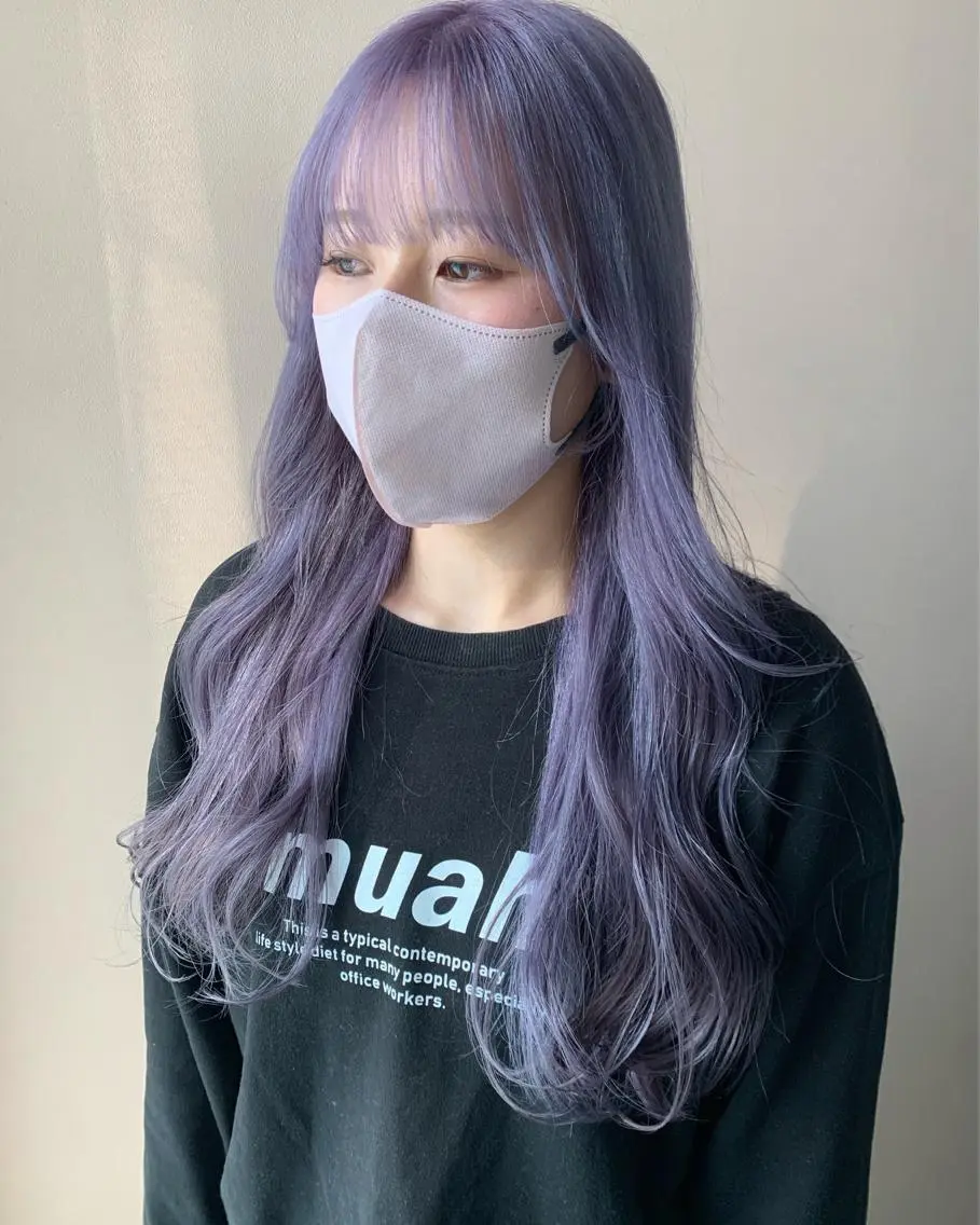 ロング カラー ブリーチ カット ヘアカラー トリートメント hubhair レイヤー/透明感のヘアスタイル