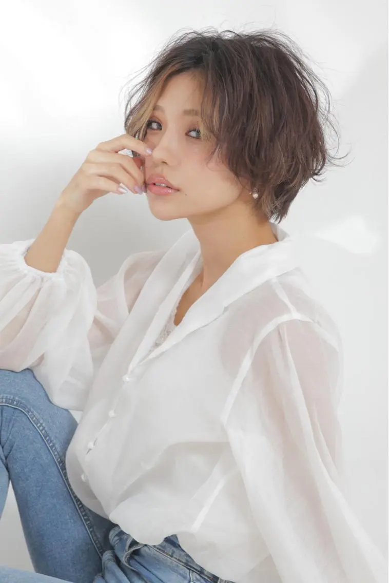 ショート ハンサムショート ショートヘア カット Lee 甲子園のヘアスタイル