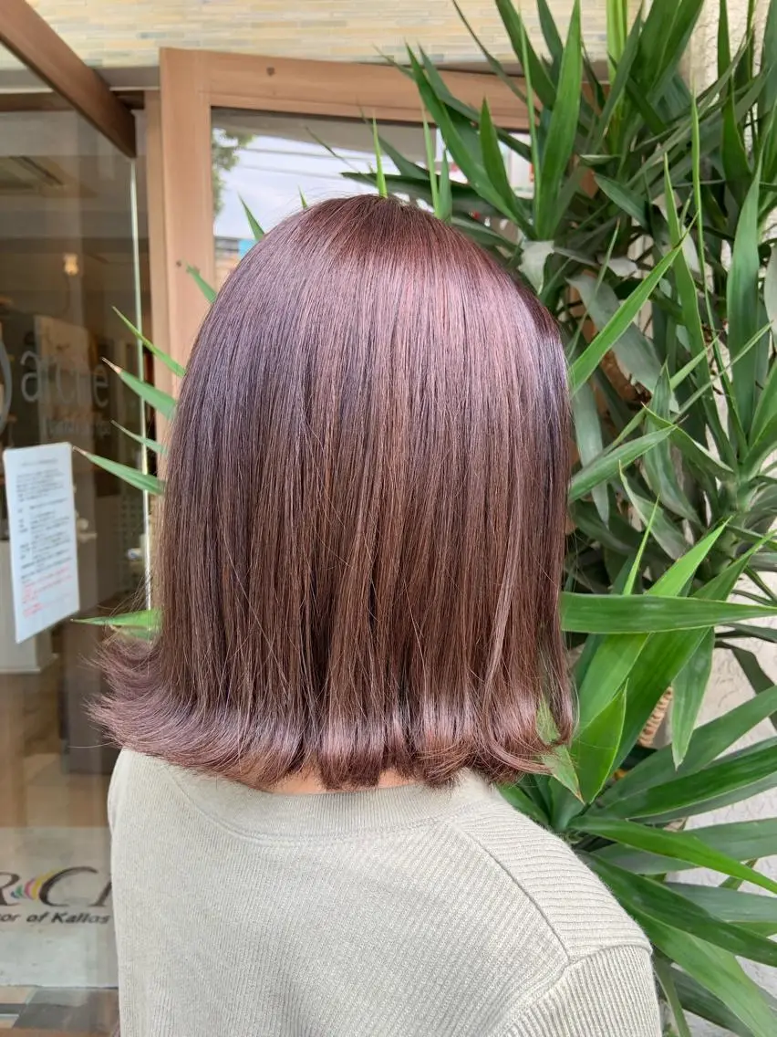 ショート カラー 🤍透明感/韓国風 🤍サクラギヒトミのヘアスタイル