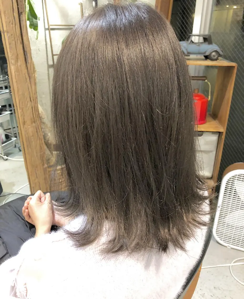 ミディアム カラー ヘアアレンジ 北間 寛哉のヘアスタイル