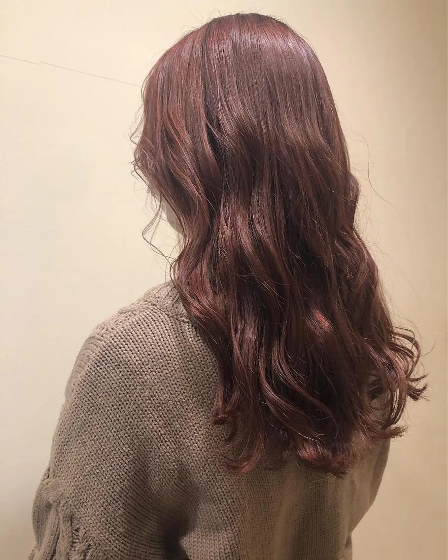 ロング カラー ブリーチ ブリーチなしカラー アンサイ 成増のヘアスタイル