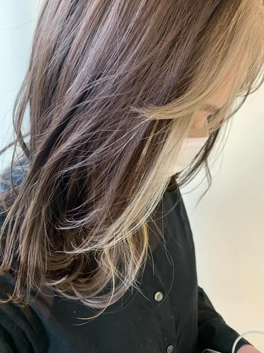 ミディアム カラー AR.MARA サトウヒカルのヘアスタイル