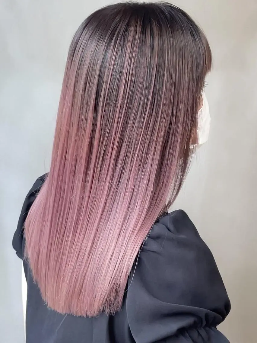 セミロング カラー セミロングパーマ ブリーチ 透明感カラー ダブルカラー ハイライトカラー SOURCE堺東🫧 ヘアケア/艶カラーのヘアスタイル