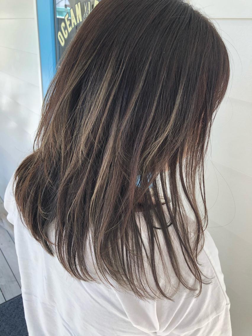 セミロング カラー 石垣島/美容師 Moeのヘアスタイル