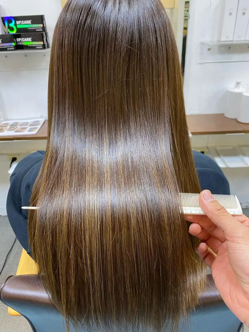 ロング カラー 髪質改善 カット ヘアカラー トリートメント 【髪質改善】に特化 オリーブオイルクラブのヘアスタイル