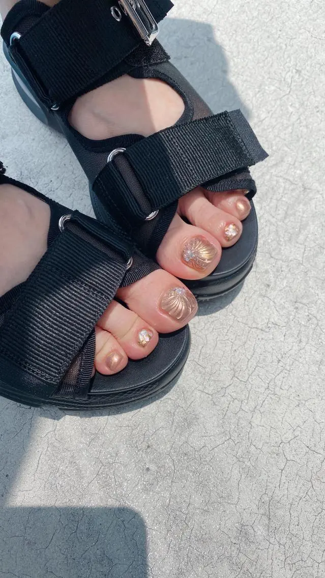 ネイル フットネイル nailsalon ∞ ﾐｶﾅﾙ ∞のネイルデザイン