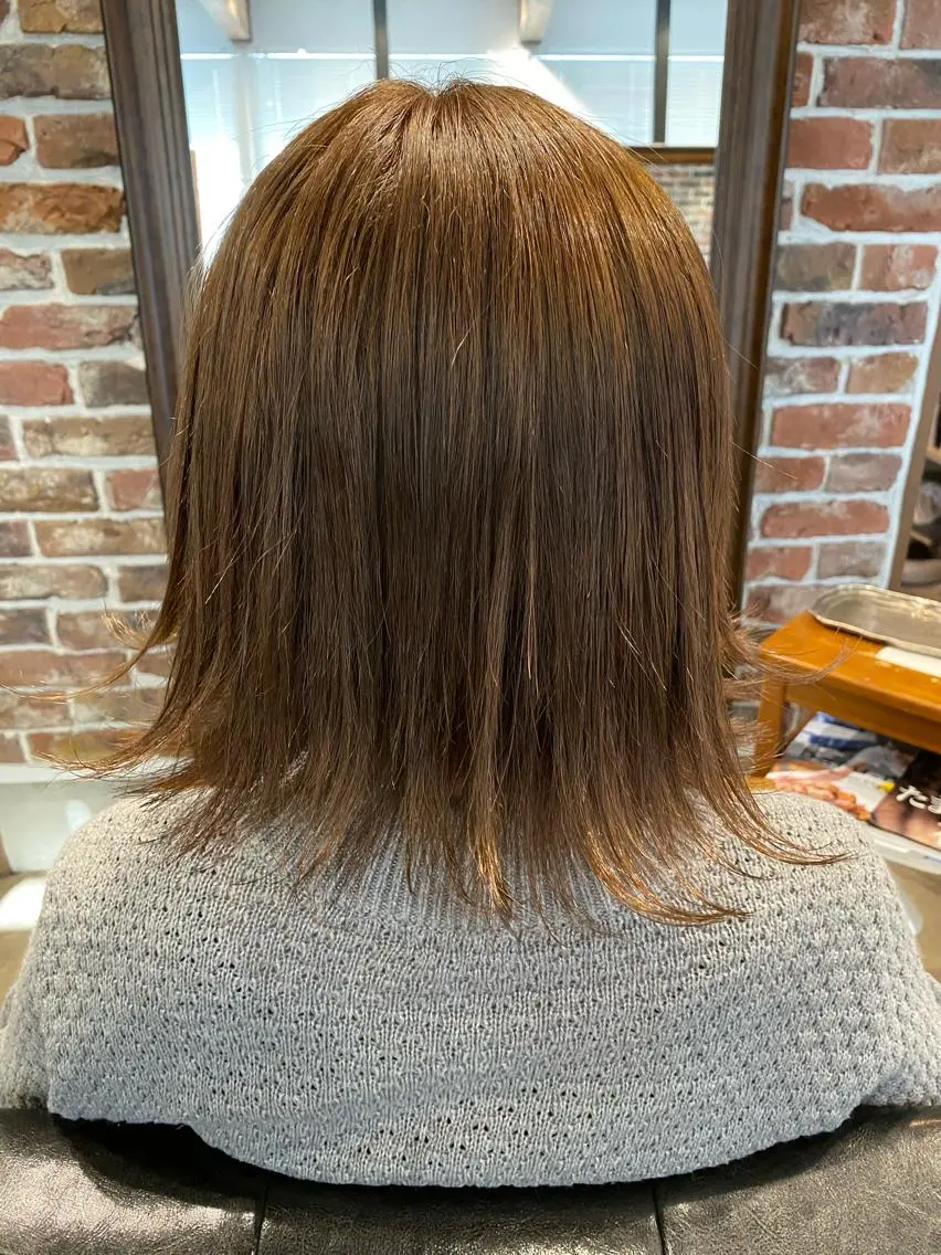 ショート カラー ブラウンカラー ショートヘア 沖田 舞衣のヘアスタイル