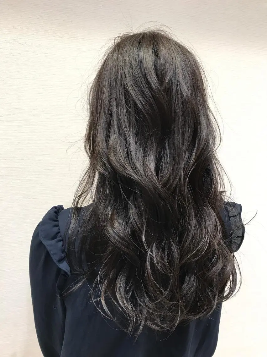 ロング カラー ブラウンカラー 透明感カラー グレージュ 【メンズ縮毛矯正】 田中秀斗のヘアスタイル