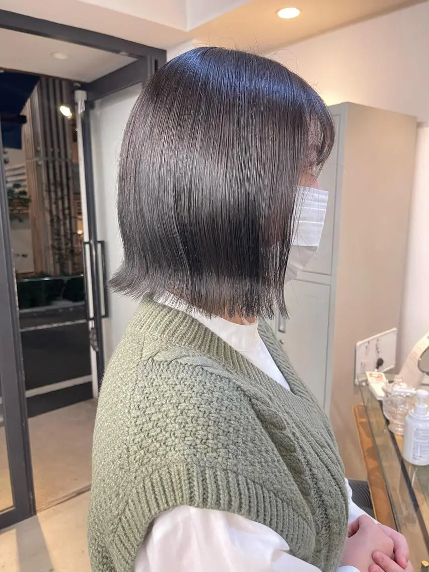 ショート カラー ブリーチ ブリーチなしカラー 渋谷ケアブリーチ Suuのヘアスタイル