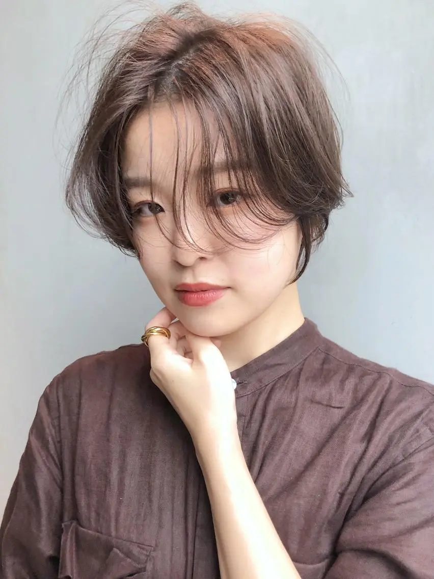 ショート カラー ヘアアレンジ パーマ ショートヘア ITbyALBUM 浦和店のヘアスタイル