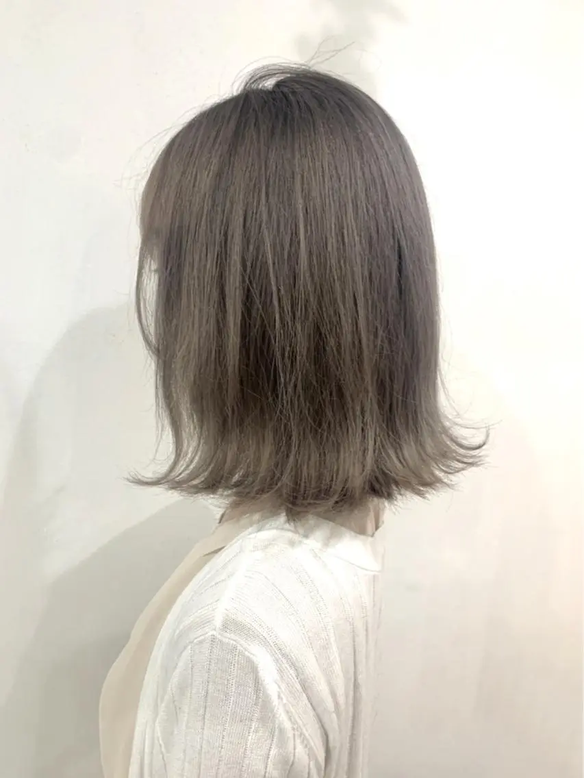 カラー ヘアカラー トリートメント 京都大人女性ショート 徒歩1分/秋山のヘアスタイル