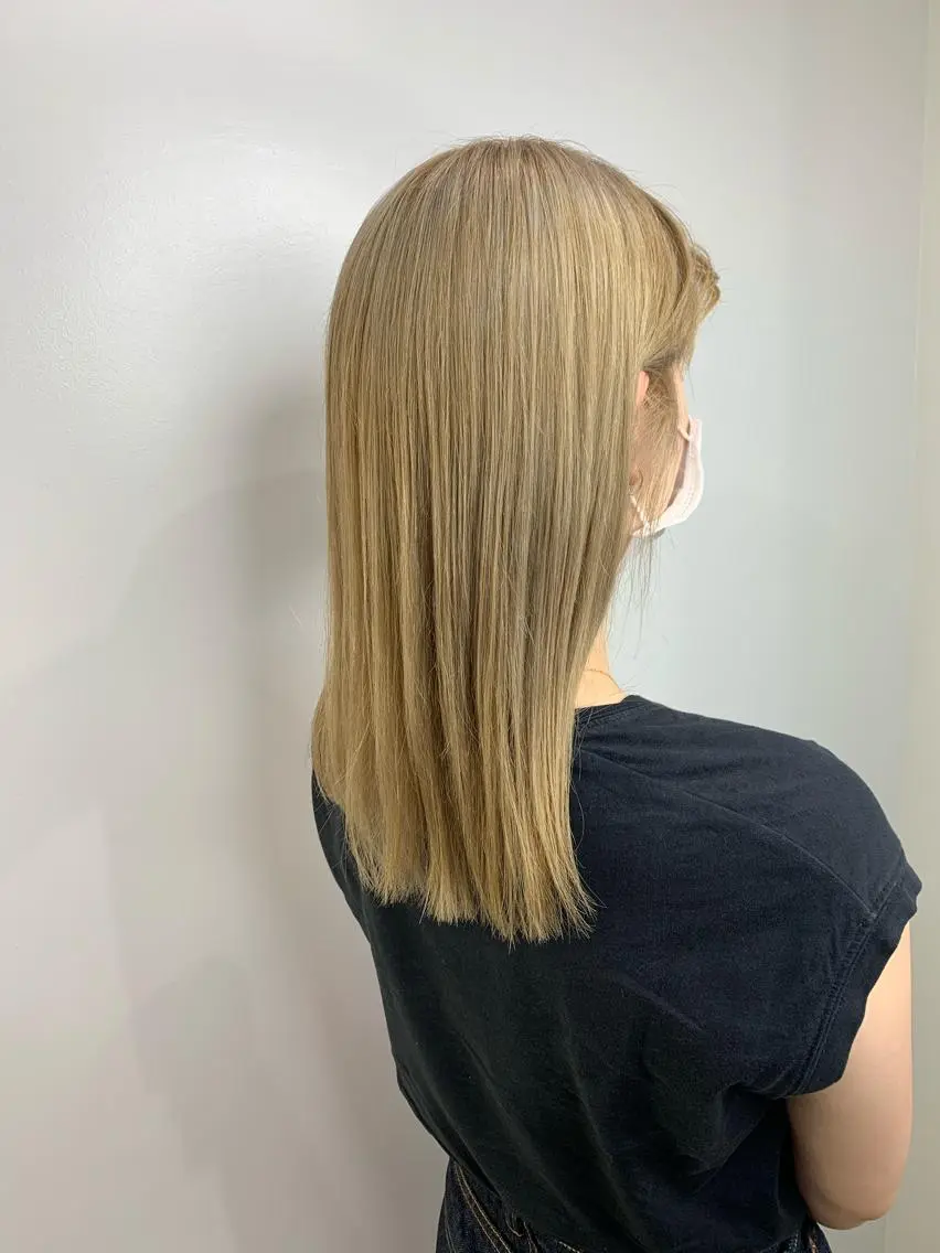 セミロング カット ヘアカラー トリートメント ヘッドスパ 🌿大内雅斗 🌿韓国ヘアのヘアスタイル