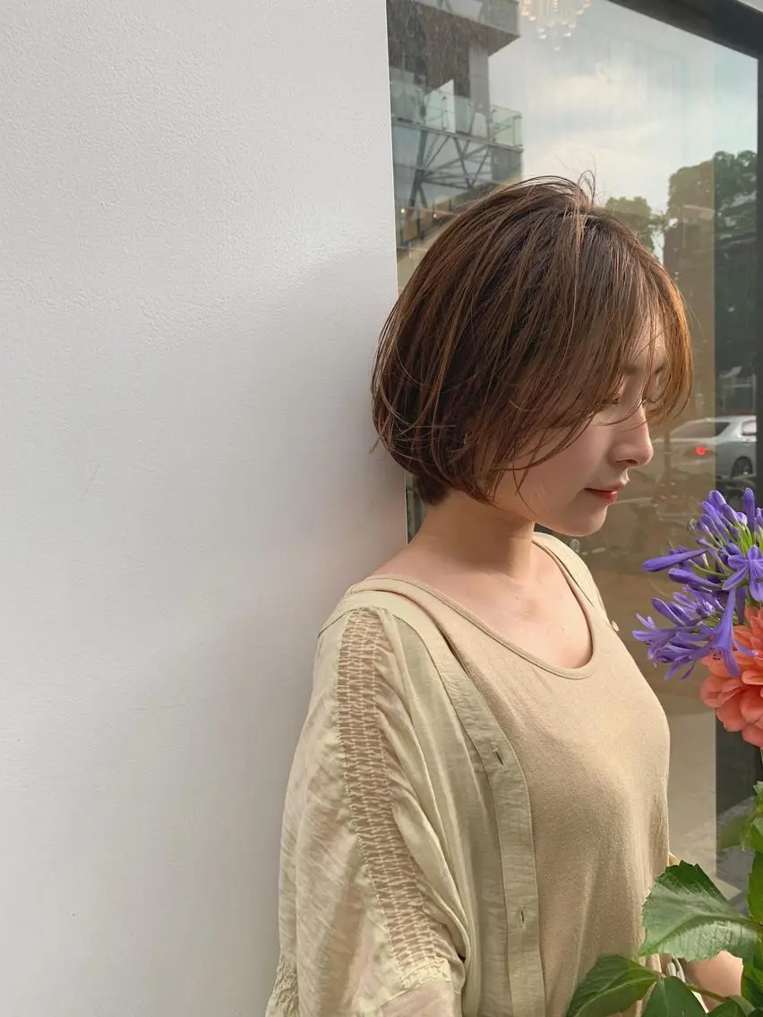 ショート レイヤーカット 鈴木駿介のヘアスタイル