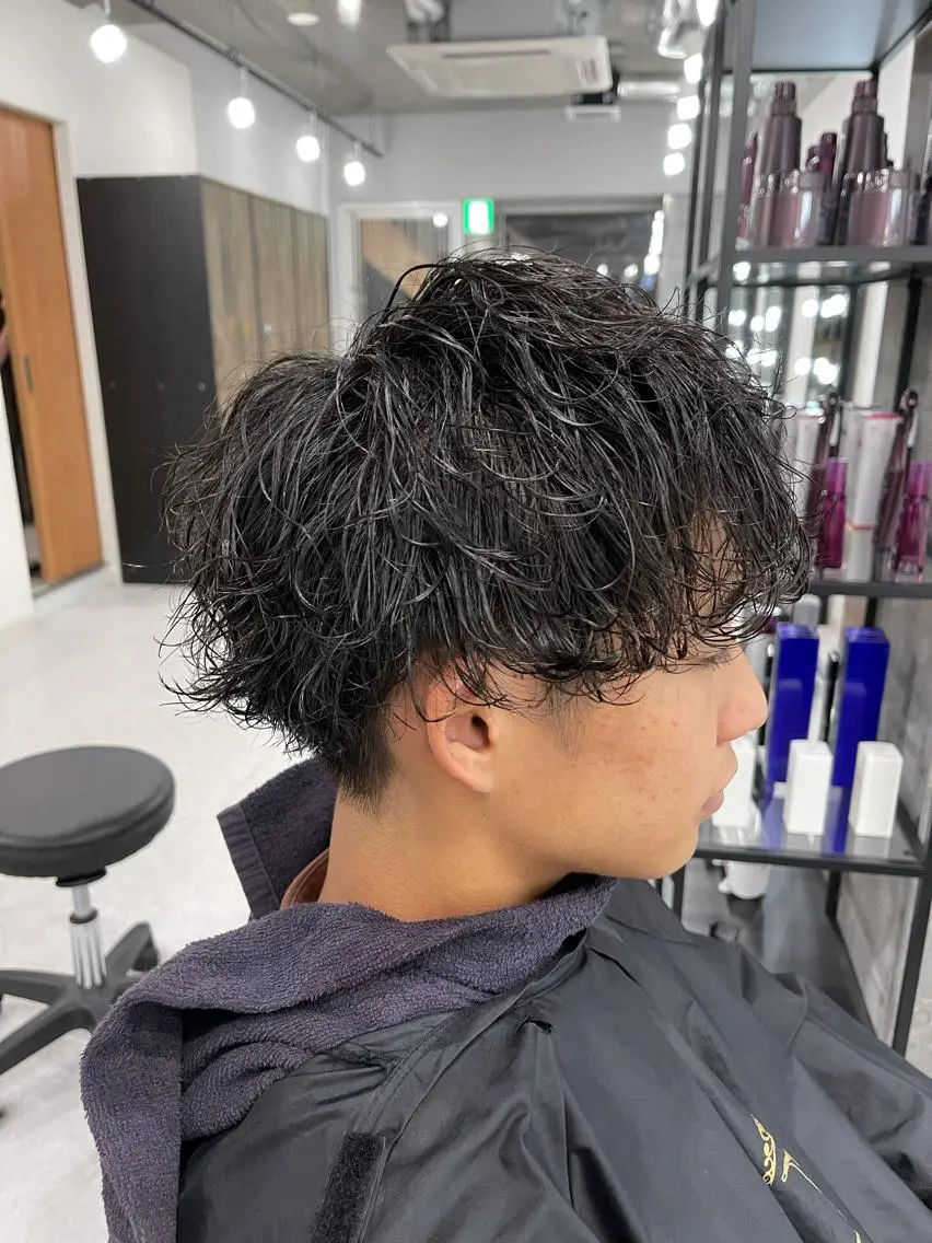 パーマ バレイヤージュ特化/ アキラのヘアスタイル
