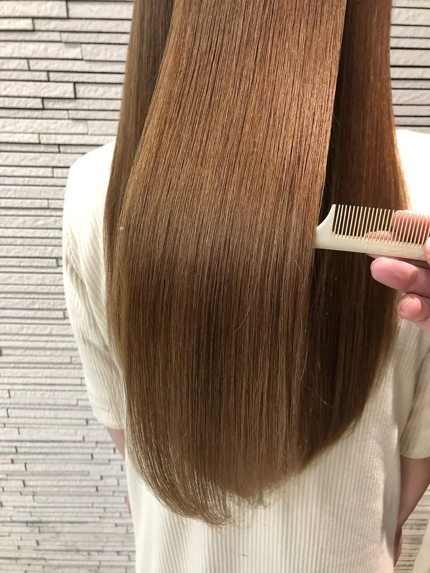 ロング 縮毛矯正 カット 縮毛矯正 ♦️モテ髪創作者 SUGA♦️のヘアスタイル
