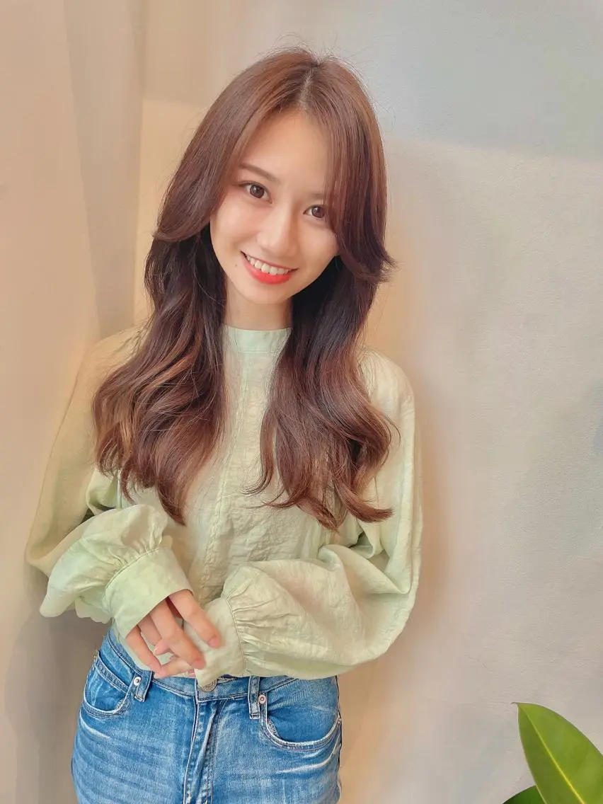 ロング ヨシンモリ 韓国風ヘア 原田 大希のヘアスタイル
