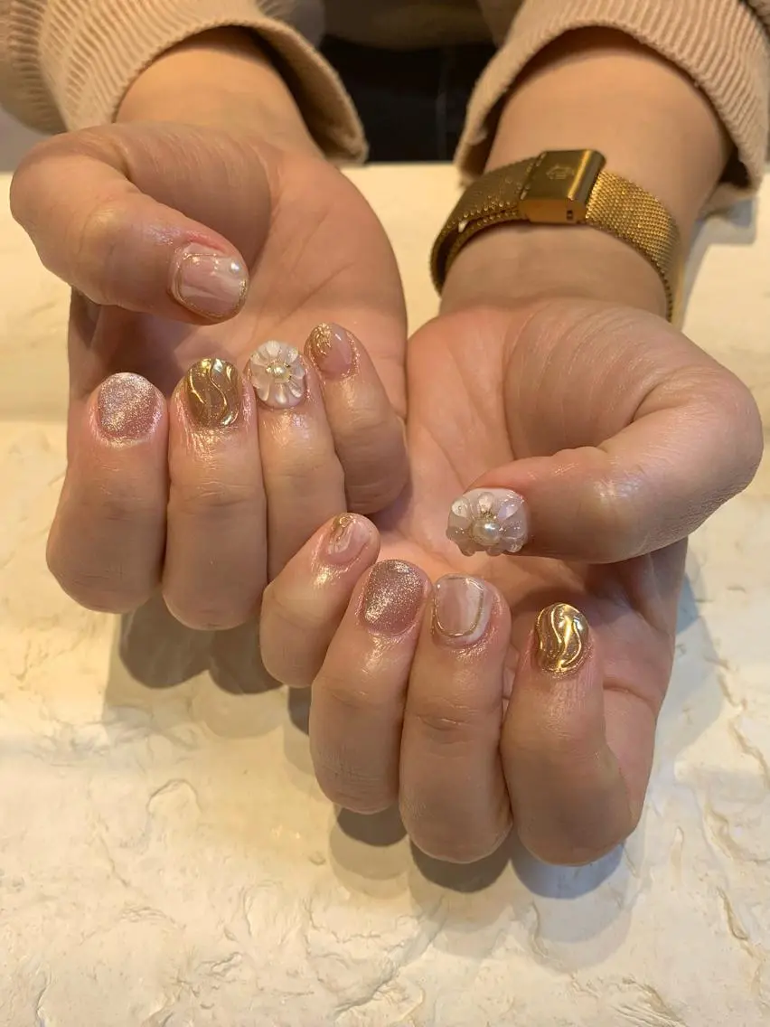 ネイル ぷっくりネイル マキノ ユイのネイルデザイン