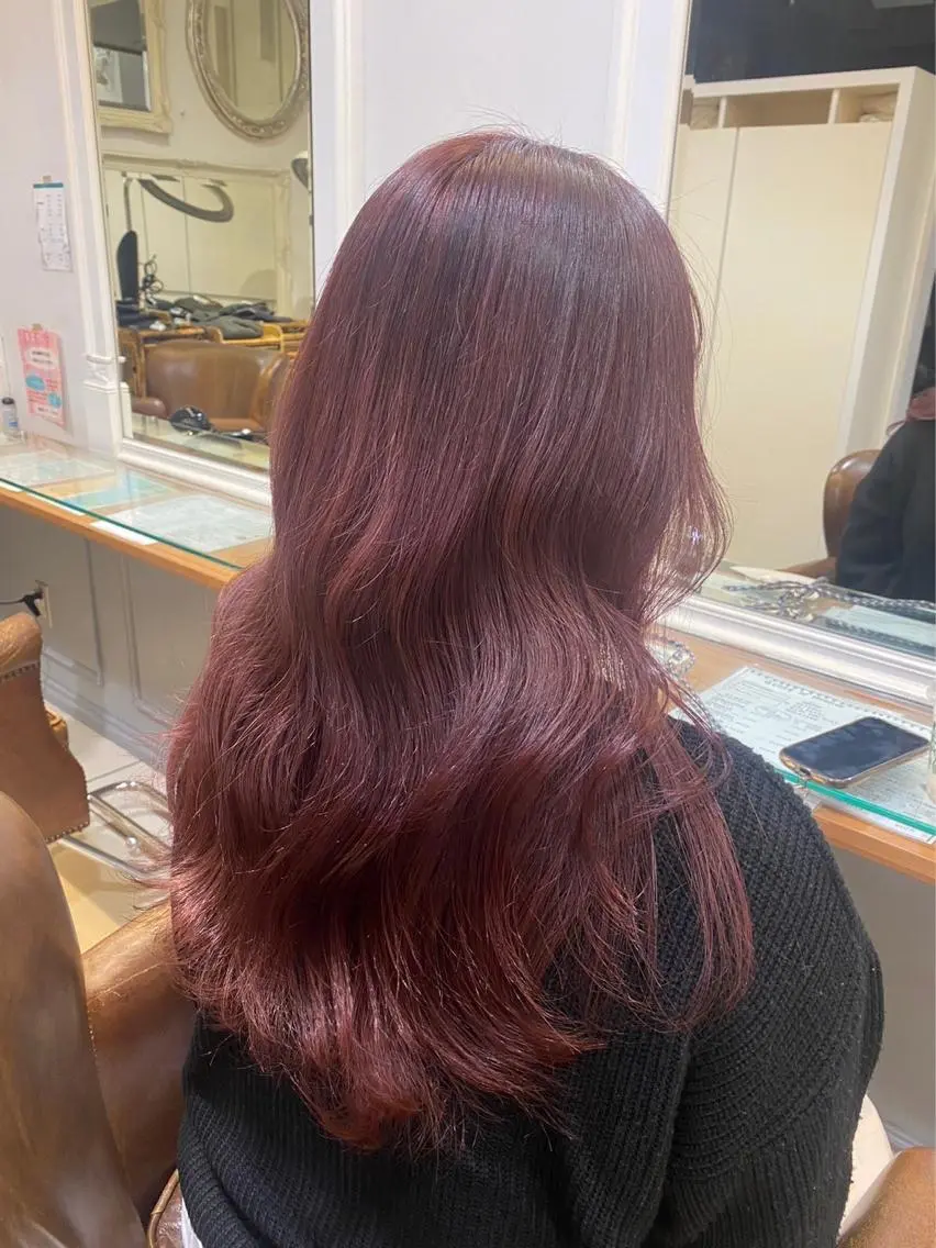 セミロング 韓国ヘアー🇰🇷 MIWAのヘアスタイル