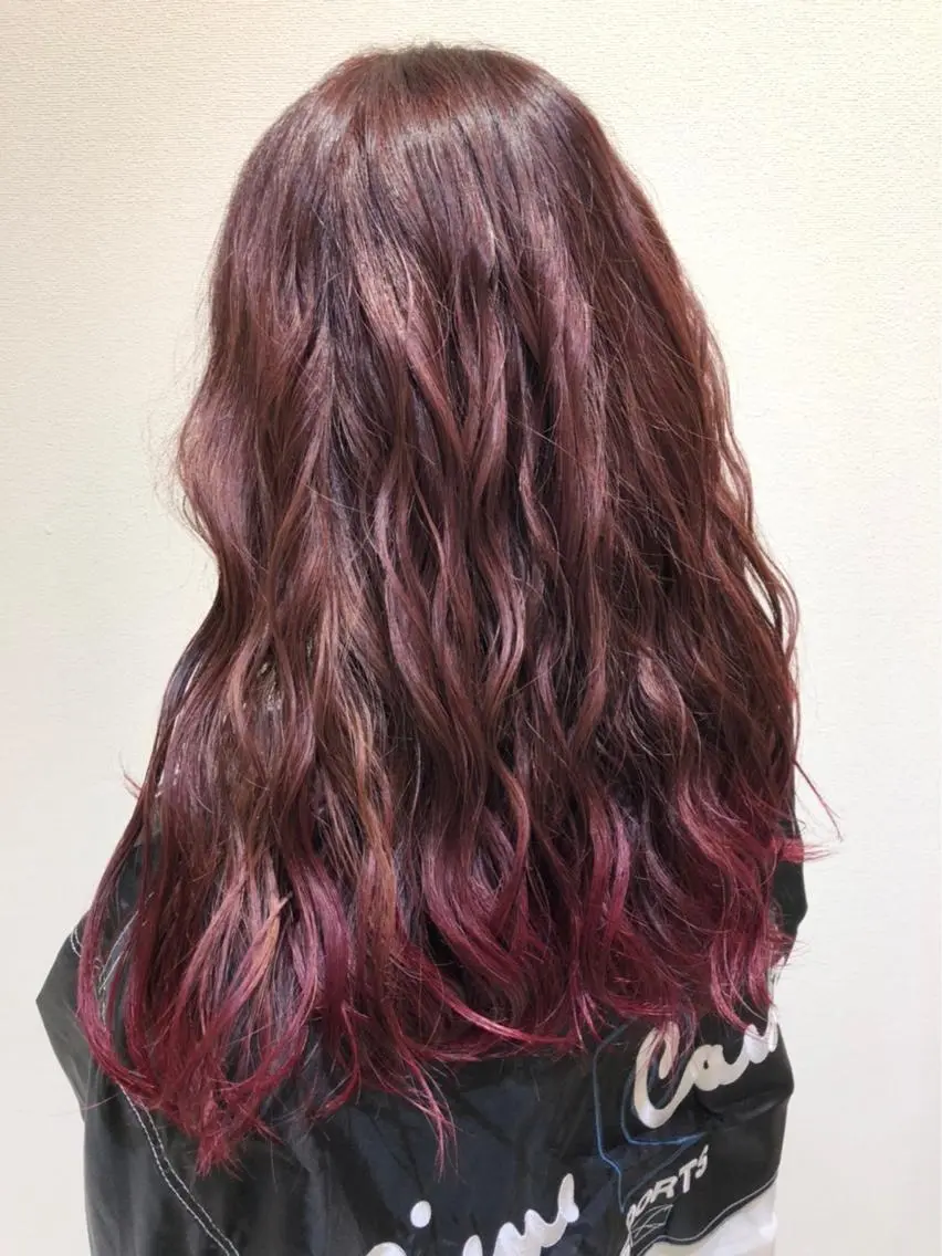 ロング カラー ヘアアレンジ 小白井 由美のヘアスタイル