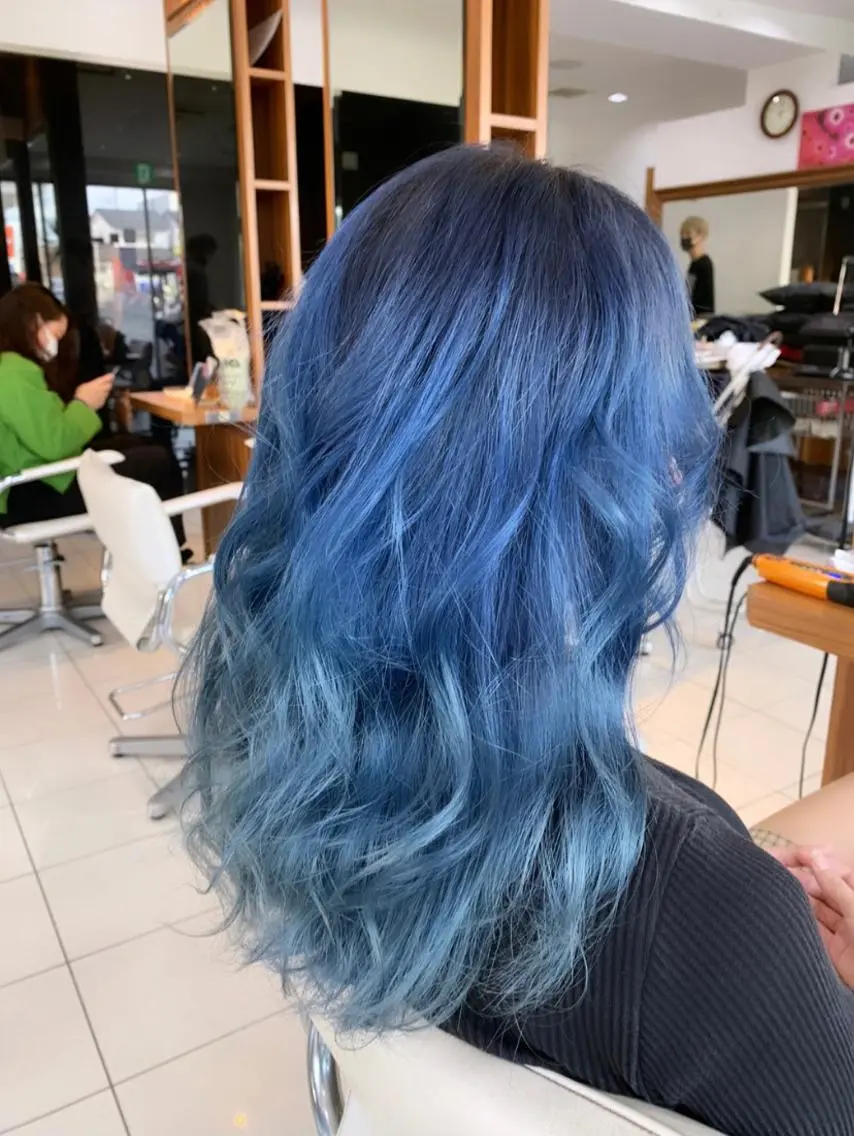 ロング カラー 脱白髪染め美容師 竹内涼乃のヘアスタイル