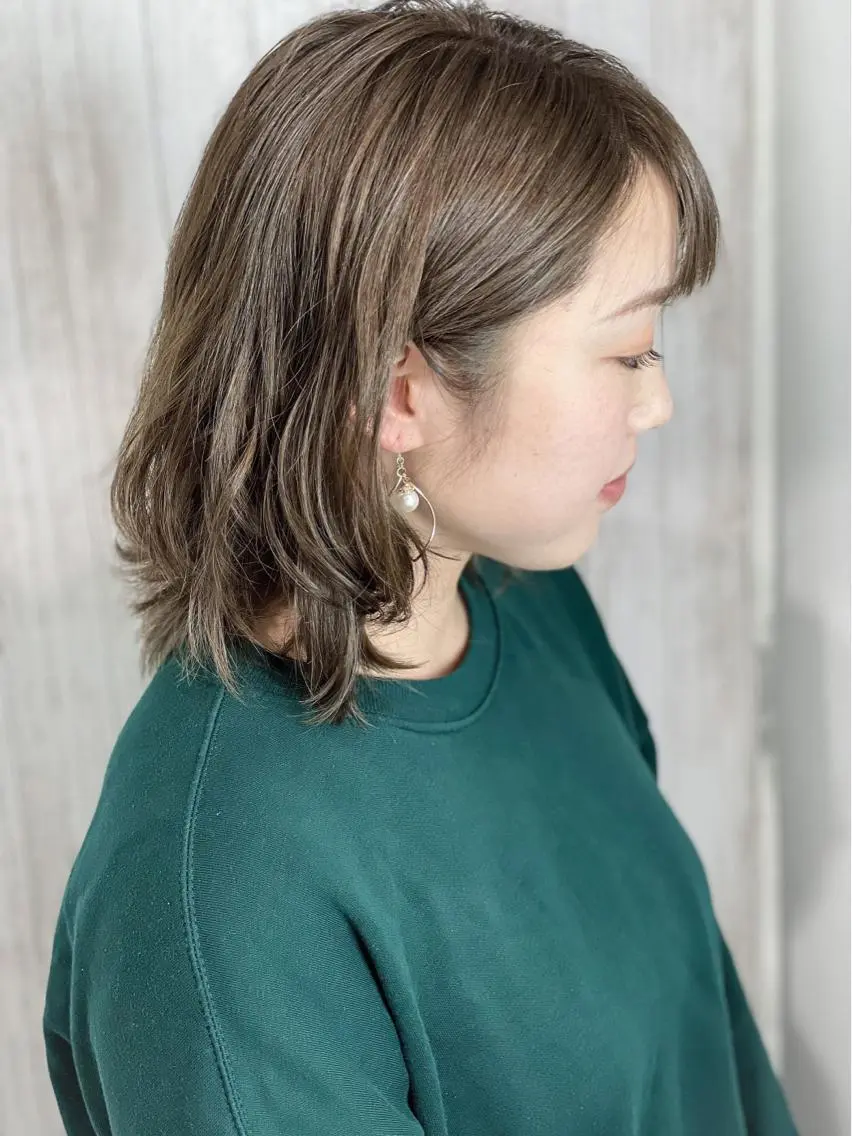 ミディアム カット トリートメント 石沢 知康のヘアスタイル