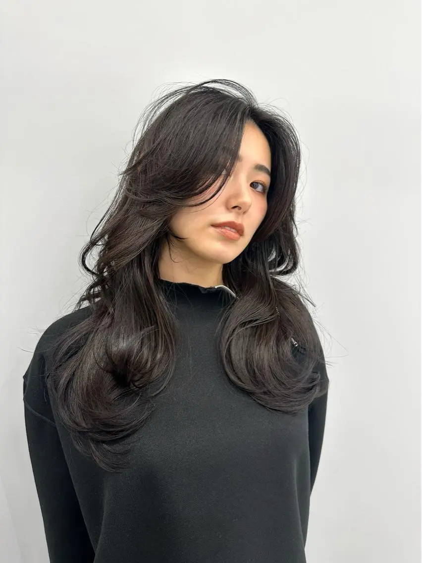 ロング カラー 新宿ブリーチ カラー美容師YUGOのヘアスタイル