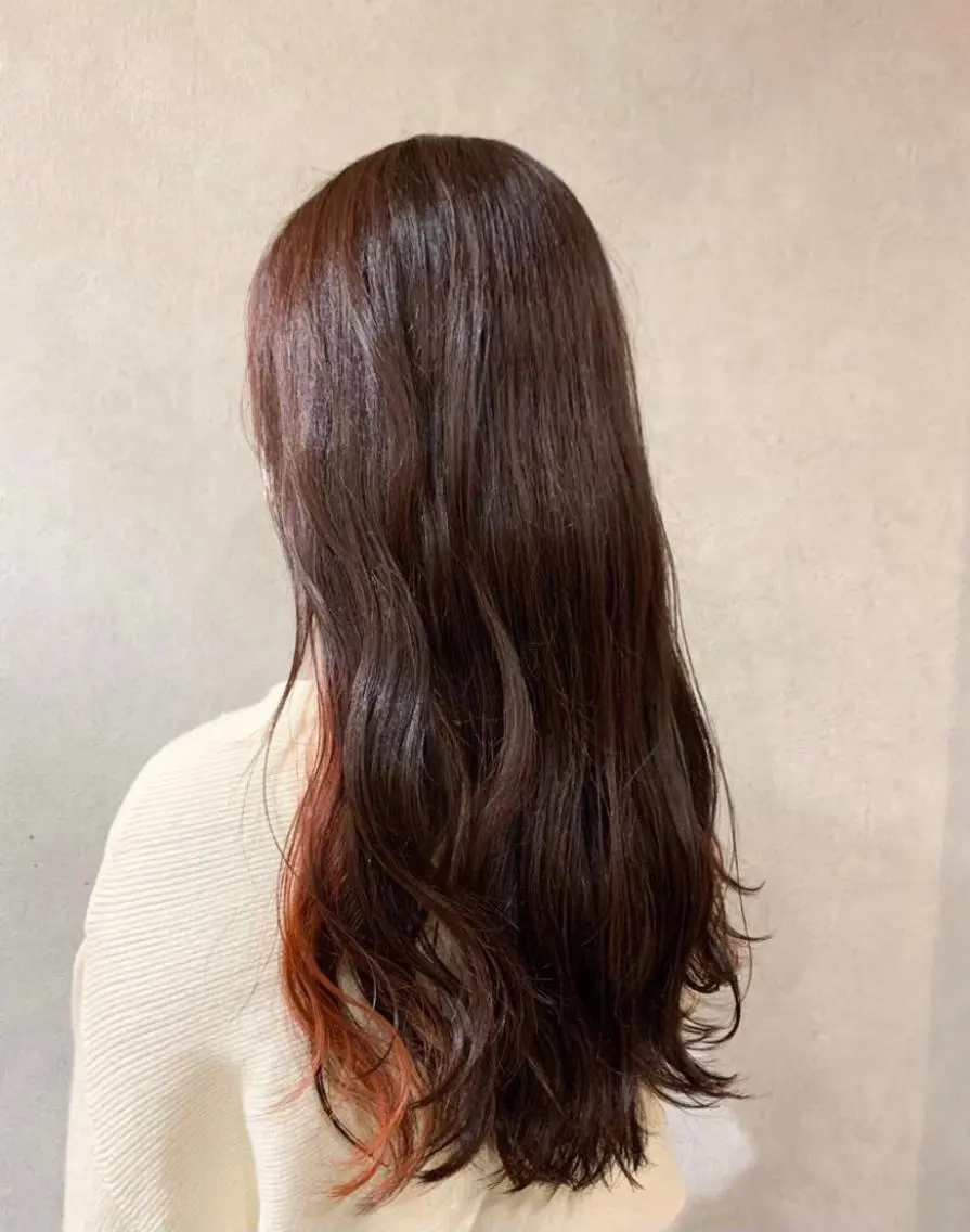 ロング カラー カット ヘアカラー トリートメント 似合わせカット/ 艶カラー/いらみなのヘアスタイル