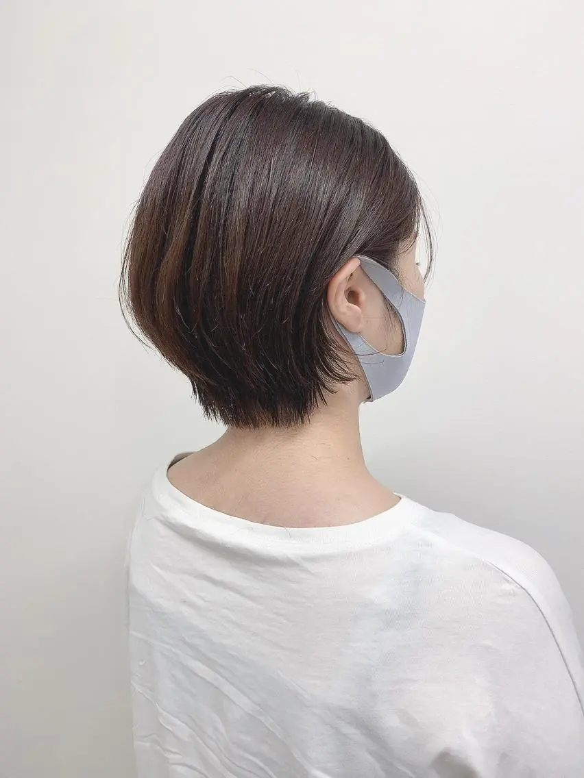ショート カラー ブリーチなし透明感 🍀梅田・増田のヘアスタイル
