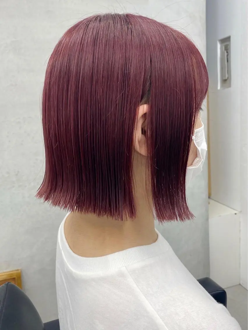 ショート カラー ボブ 🧸艶々韓国ヘア 🧁mizunaのヘアスタイル