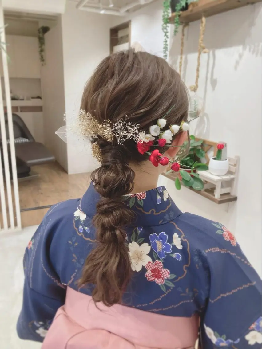 セミロング 卒業式のヘアスタイル 撮影モデル募集中☆ オグリヤスエのヘアスタイル