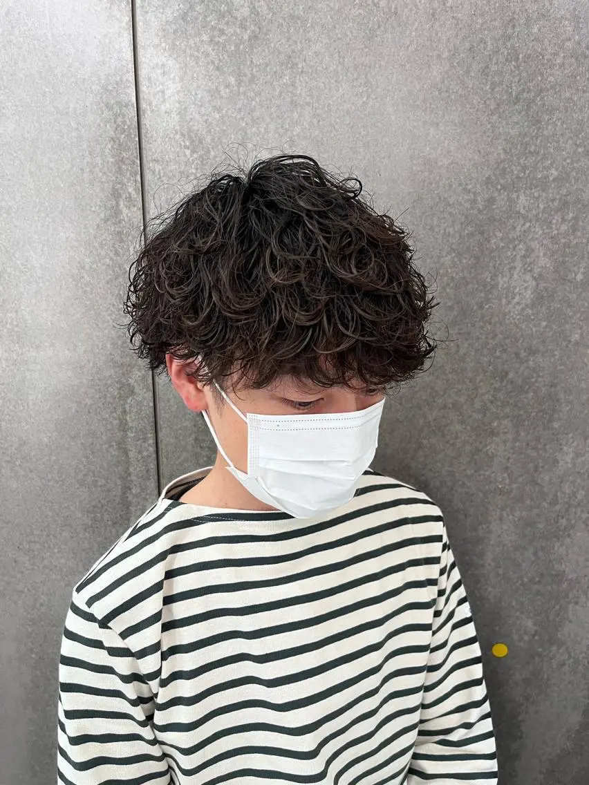 ショート パーマ メンズ カット パーマ 瀧野 翔吾【メンズ特化】のヘアスタイル