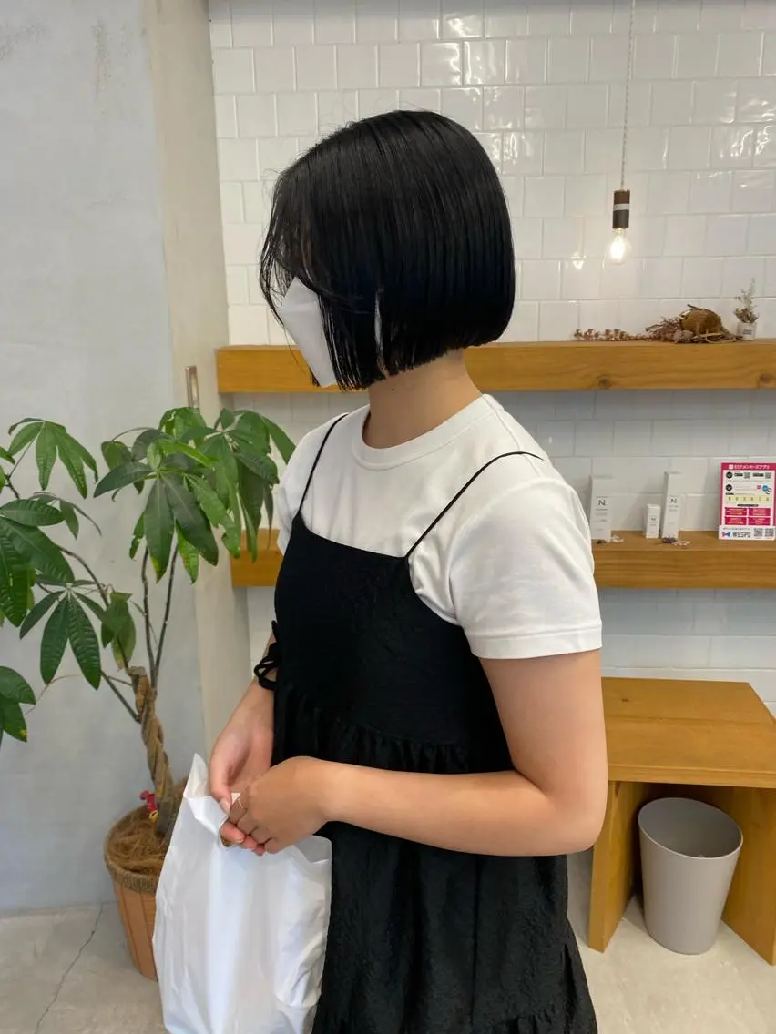 ショート カラー ボブ 、 、のヘアスタイル